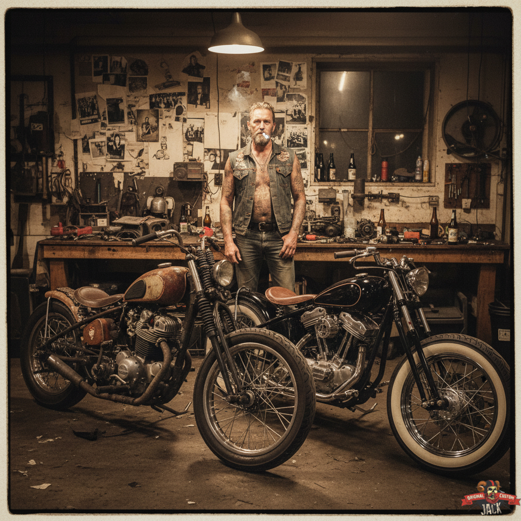 Le Vieux Jack garage Bitza et Bobber différences style custom